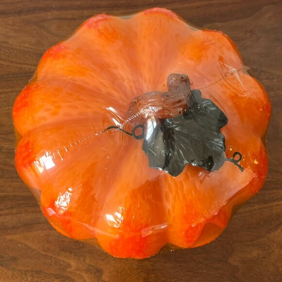 Sealed JC Penney Home Collection Wax Pumpkin Candle Large Jack-O-Lantern Vintage - Picture 5 of 10